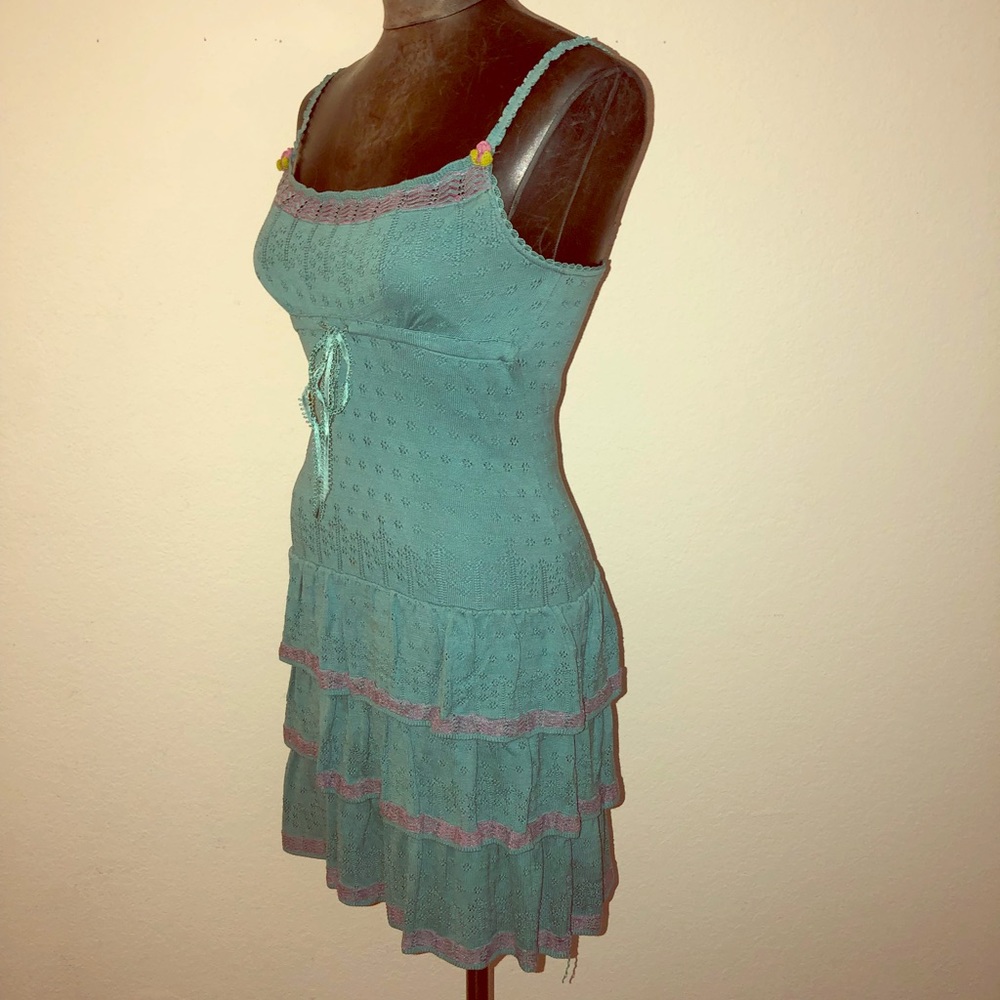 Betsy Johnson Tiered Ruffle Knit Dress - Picture 1 of 7